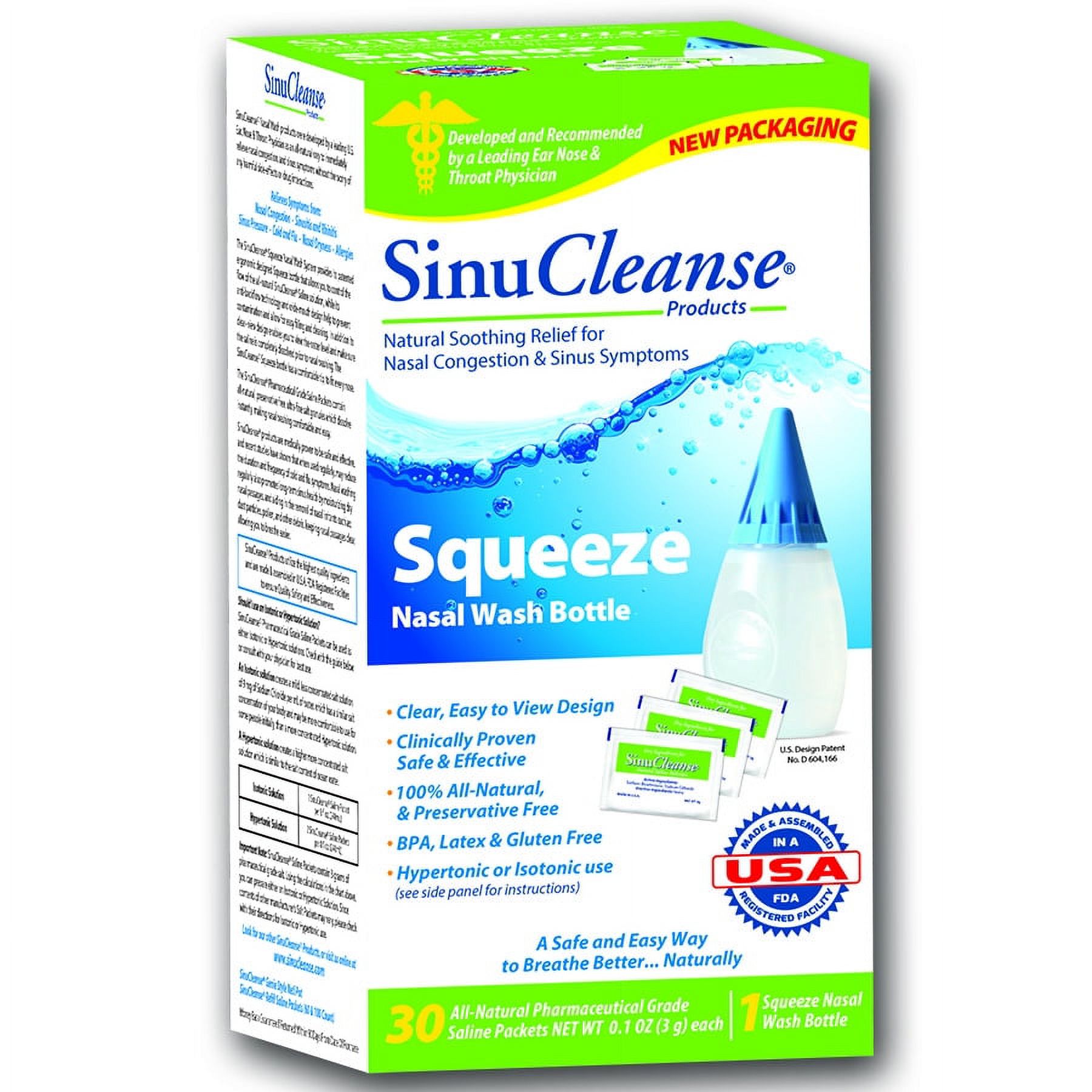 SinuCleanse Squeeze Bottle Nasal Wash System - image 1 of 2