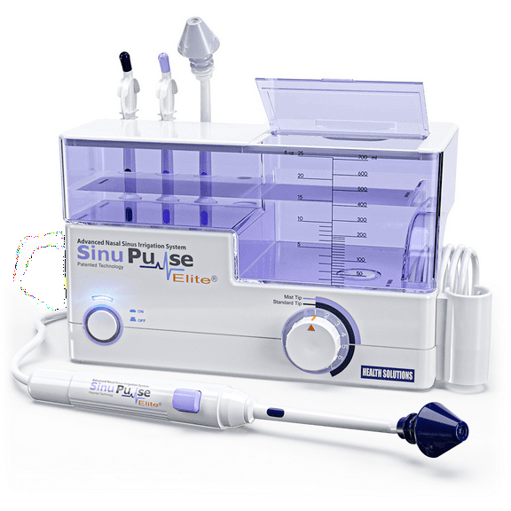 SinuPulse Elite Advanced Nasal Sinus Irrigation System with Bonus eBook by Dr. Robert S. Ivker