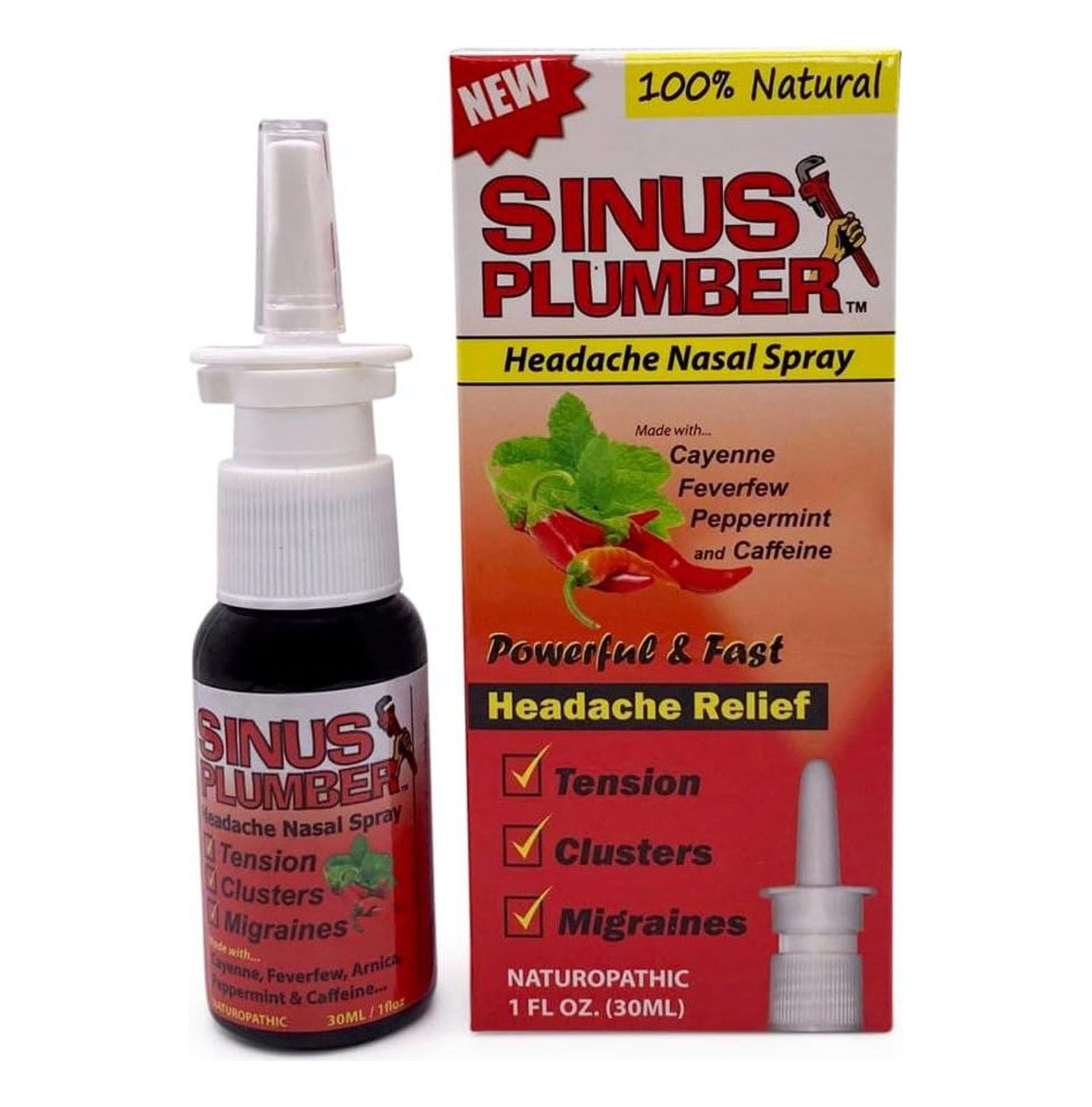 Sinus Plumber Headache Nasal Spray Headache Formula