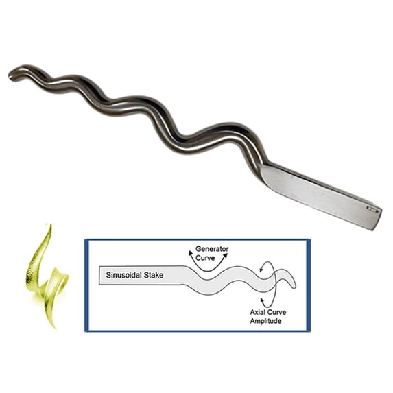 Sinusoidal Stake Large 16" Forming Raising Anticlastic Shapes Jewelry Meatlsmith