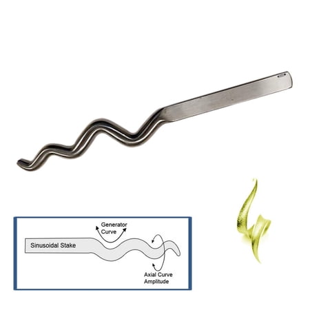 Sinusoidal Stake 9" for Anticlastic Shapes Forming Raising Metals Creative Arts