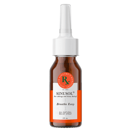 Sinusol Breathe Easy Nasal Spray – Essential Oil Solution for Sinus Relief, Allergy Support, and Congestion Reduction 2oz