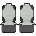 thumbnail image 1 of Sinvitron Car Seat Protector for Child Car Seat - Waterproof Non-Slip Leather Mat with 2 Mesh Pockets, Universal Seat Cover for Baby, Pets & Vehicles(2-Pack, Grey), 1 of 8