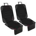 thumbnail image 1 of Siivton Car Seat Protector for Child Car Seat - Waterproof Non-Slip Leather Mat with 2 Mesh Pockets, Universal Seat Cover for Baby, Pets & Vehicles(2-Pack,Black), 1 of 8