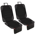 thumbnail image 1 of Siivton Car Seat Protector for Child Car Seat - Waterproof Non-Slip Leather Mat with 2 Mesh Pockets, Universal Seat Cover for Baby, Pets & Vehicles(2-Pack,Black), 1 of 8