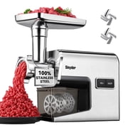 Sinyder Electric Meat Grinder MGC202 Stainless Steel Sausage Stuffer Silver