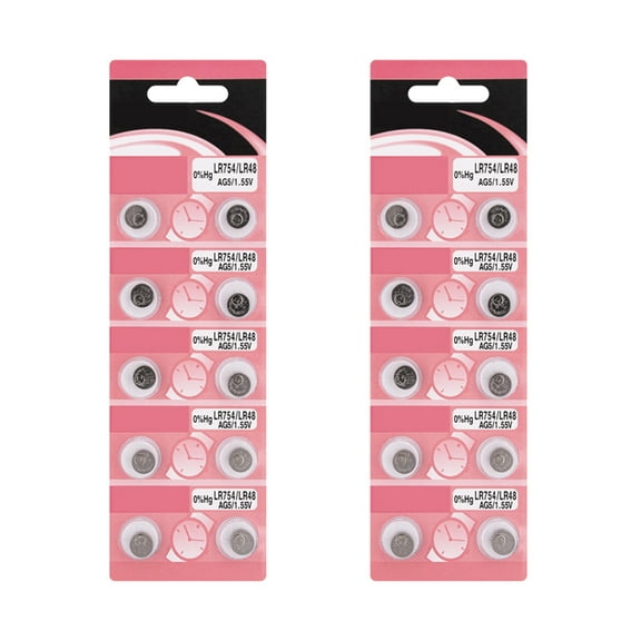 Sinyiin 10pc/20pc Stable Voltage AG5 LR754 Button Batteries For Various Electronics