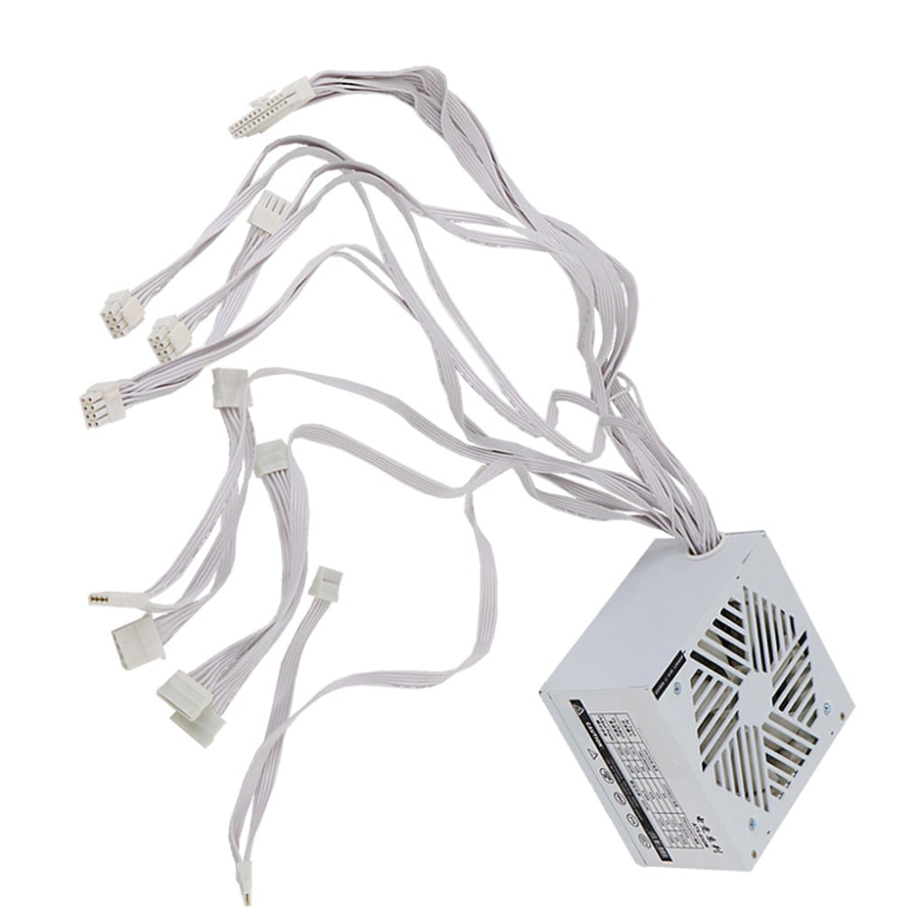 Sinyiin 110-264V 750W Computer Gaming Power Supply with Cooling Fan Video Game Computer Chassis Graphics Card Power Supply