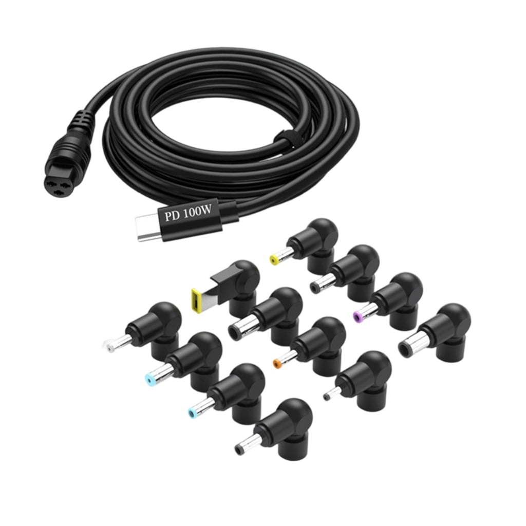 Sinyiin 12 Adapters PD100W USB C Charging Cable Universal Laptop Power ...
