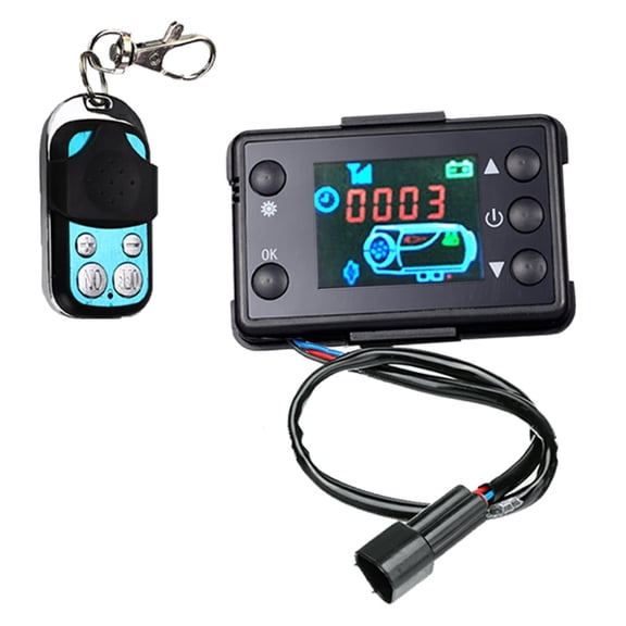 Sinyiin 12V 24V Diesels Air Heater Controller High Resolution LCD Screen Timer Function