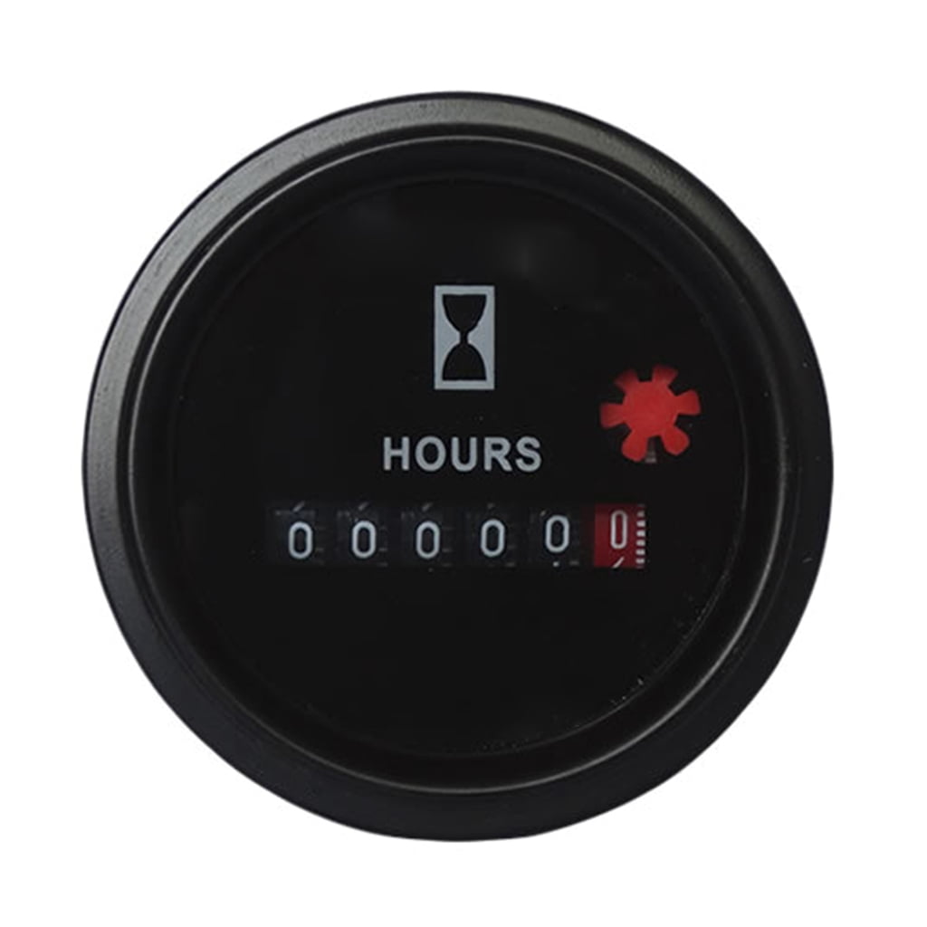 Sinyiin 12V-36V Mechanical Hour Meter Easy Installation Waterproof ...