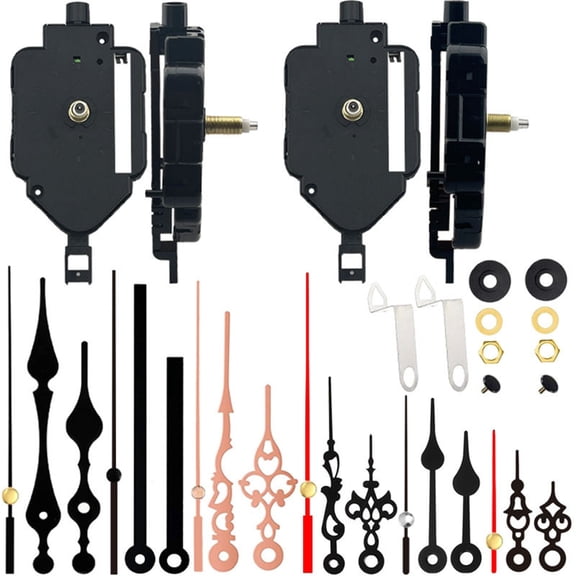 Sinyiin 2 Pack Pendulum Clock Movement with Hands for Hobbyists with Quartzs Technology