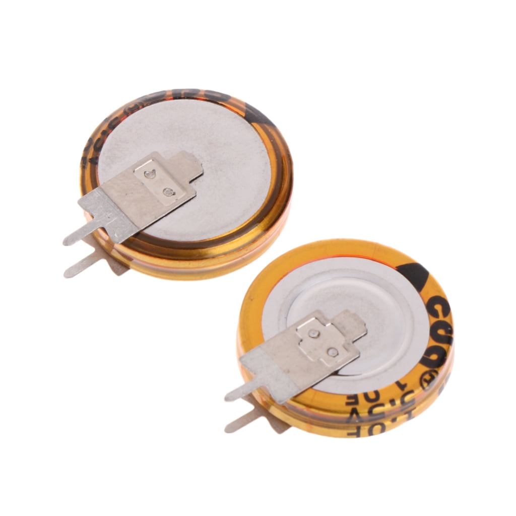 Sinyiin 2 Pcs Universal 5.5 V 1.0F Super Capacitor V-Type Button for ...