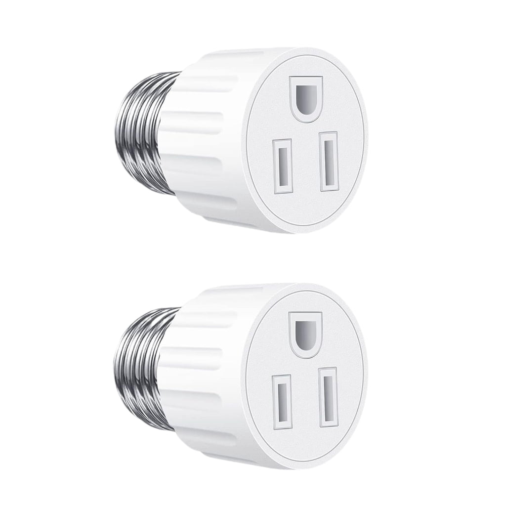 Sinyiin 2Pcs 3 Prong Light Socket Outlet Adapter Lamp Holder Light Base ...