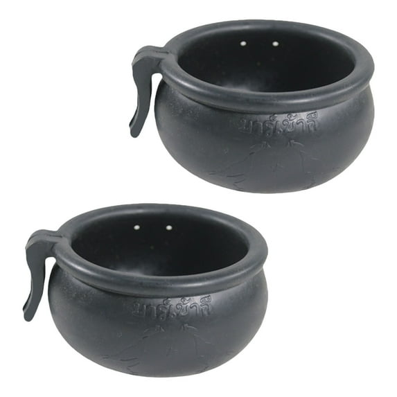 Sinyiin 2X Poultry Water Cup Feeder Bowls Heavy Duty Rubber Feeding Bowl For Game Fowls