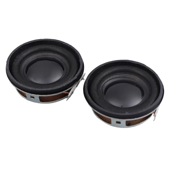 Sinyiin 2pcs 40mm Metal Metal Speaker With Powerful Bass PU Edged Paper Coned Enhances Auditory For Auditory Devices