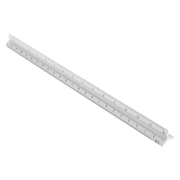 Sinyiin 30cm Aluminium Metal for Triangle Scale Architect Engineer Technical Ruler 12"
