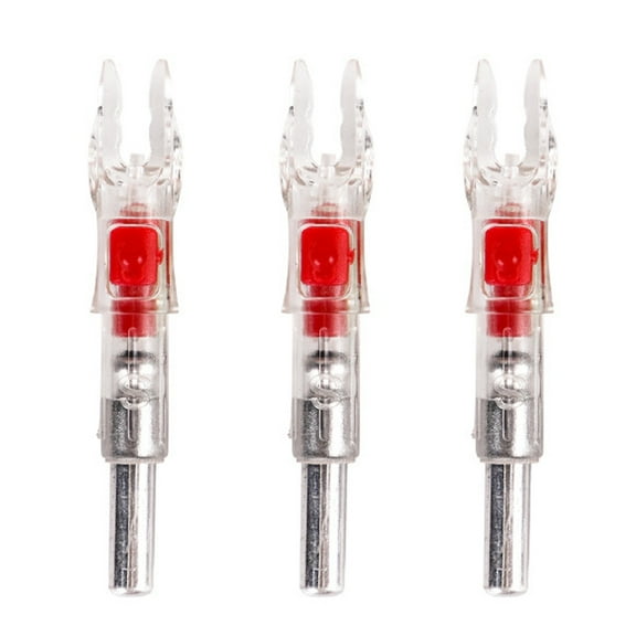 Sinyiin 3pcs Weatherproofed Illuminated Arrows Tail Lighted Glowing Arrows Nocks