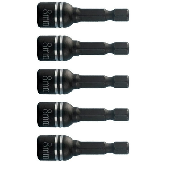Sinyiin 45mm Length Bolt Nut Driver Bit 8mm 5/16" Hexagonal Shank Wrench Socket Screw Driver Set for Power Tool