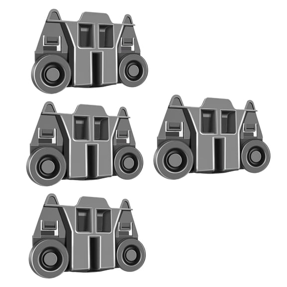 Sinyiin 4Pcs Dishwasher Rack Roller Wheel Heat Resistant Quick Installation Wheel