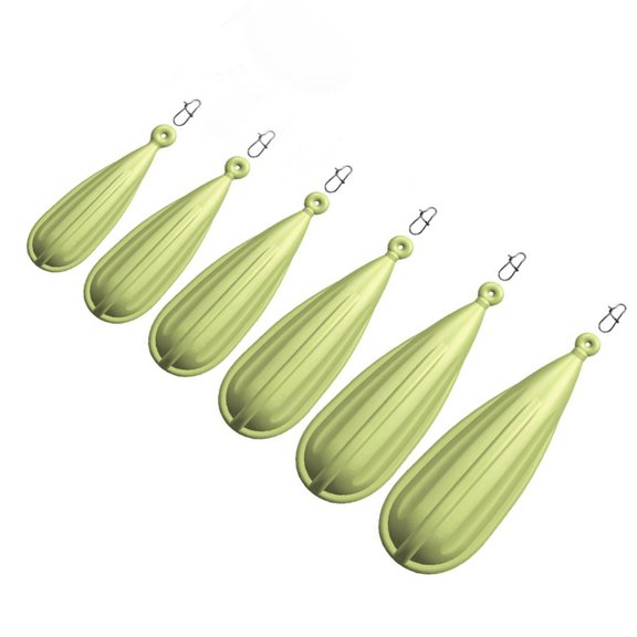 Sinyiin 5/6pcs Fishing Practice Plugs Different Weights Casting Tool Casting Accessory
