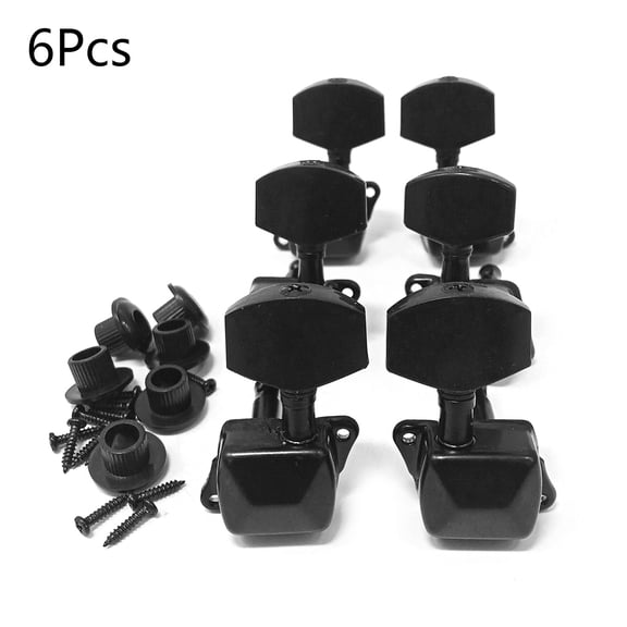 Sinyiin 6pcs/lot Guitar String Button Tuner Machine Heads Guitar String Tuning Pegs Semi-Closed for Acoustic Electric Guitars