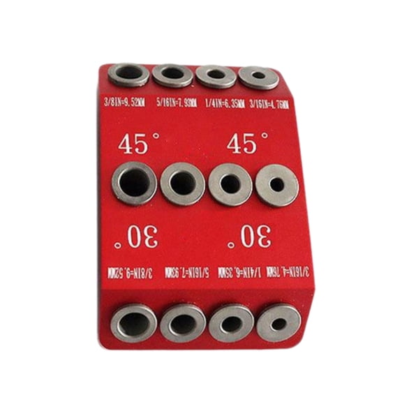 Sinyiin Adjustable Angle Drill Guide Jig 30/45/90 Degree for Straight and Angled Holes