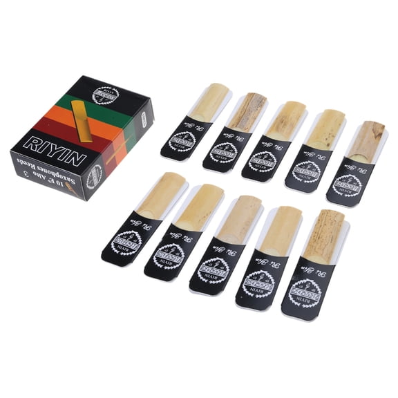 Sinyiin Alto Saxophone Reeds Pack of 10 for bE Saxophone Size 1.5, 2.0, 2.5, 3, 3.5, 4