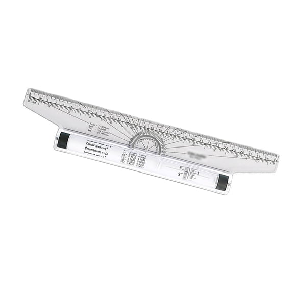 Sinyiin Architectural Parallel Scale Ruler Plastic Rolling Drawing Ruler Measuring Tool for Technical Engineering Sketching