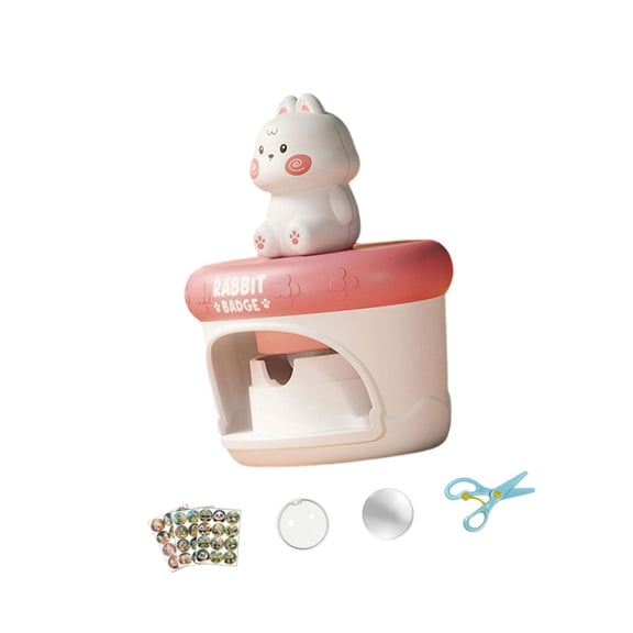 Sinyiin Badge Press Machine with Sticker and Kits Creative Art Project Craft Kits Badge Maker Birthday Gift For Boys Girls