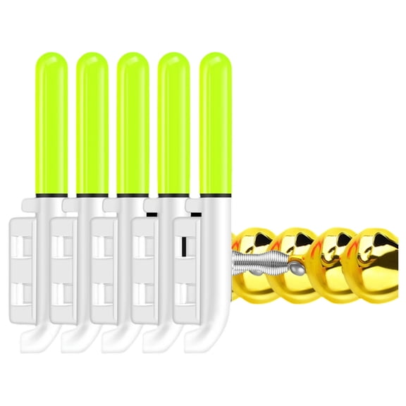 Sinyiin Bites Detection Fishing Alerts Light with Bells Secure Fishing Light Coppers