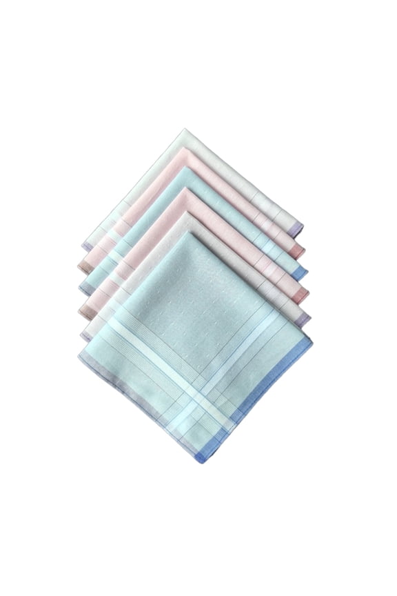 Breathable Fabric Handkerchiefs Big Bandanas for Adult Square Pocket Towel 11in