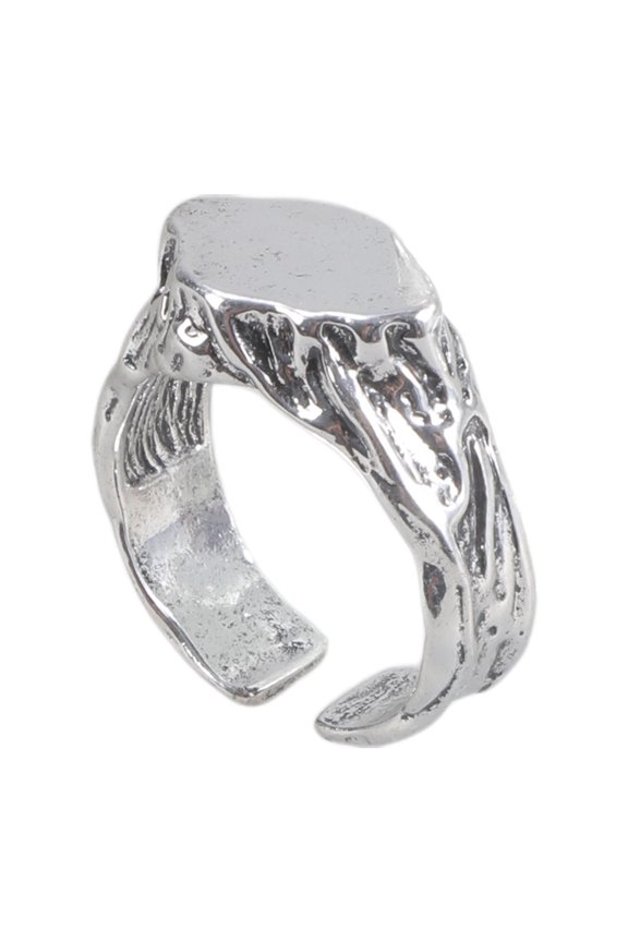 Bucolic Handmade Ring Stone Sizing Tribal Nomadic Design Sturdy Metal Stone Finger Jewelry Adventure Travel Accessory