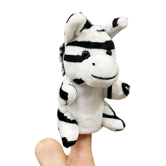Sinyiin Cartoon Animal Finger Puppet Soft Plush Toy For Family Bonding Interactive Role Play Game Story Telling Activity Toy