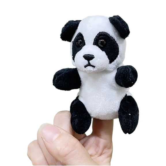 Sinyiin Cartoon Animal Finger Puppet Soft Plush Toy For Family Bonding Interactive Role Play Game Story Telling Activity Toy