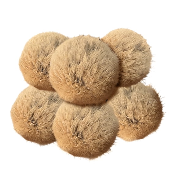 Sinyiin Cats Furry Ball Cats Toy Kitten Toy Rabbit Hair Cats Teething Chewing Enrichment