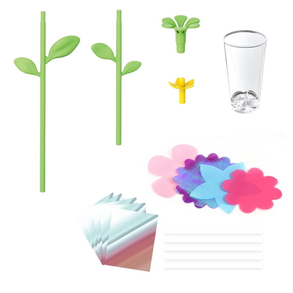Sinyiin Children Handmade Flower Pressing Craft Machine Toy Safe Bouquet Maker Craft Assembly Set with Accessory for Kids Party