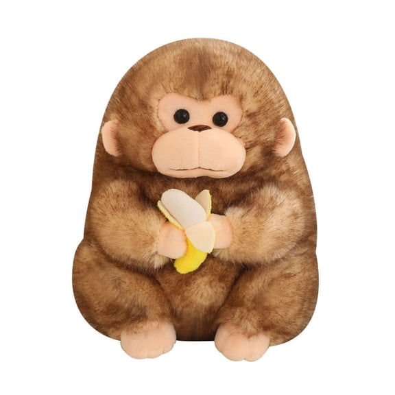 Sinyiin Chubby Golden Monkey Doll Animal for Girl Photostudio Doll Throw Pillow Party Gift