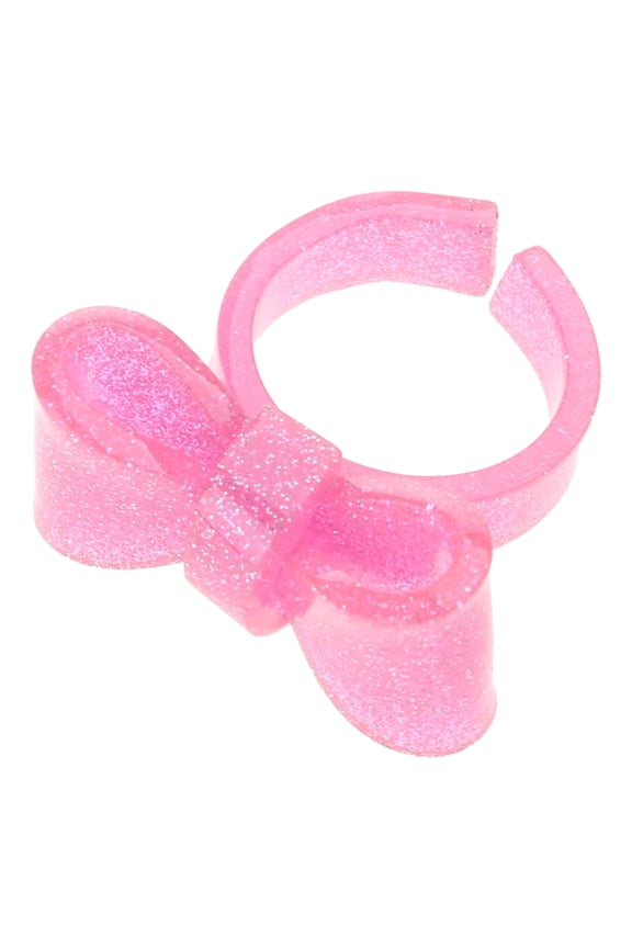 Colorful Resin Rings Bowknot Rings Cute Stackable Rings Adjustable Open Rings Bow Rings Acrylic Finger Rings Jewelry