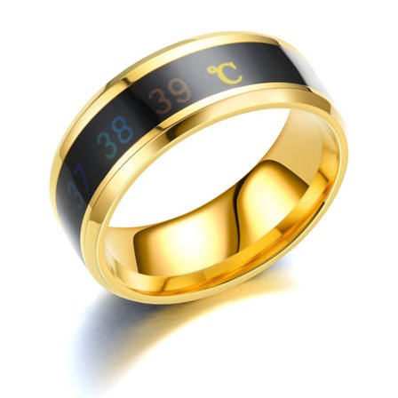 Comfortable Ring with Accurate Temperature Sensing Technology Couple Jewelry