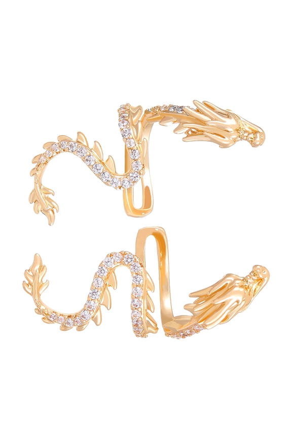 Crystal Dragon Ear Cuff Ear Accessory Delicate Dragon Individualized Ear Cuff