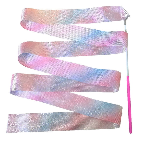 Sinyiin Dance Ribbon,Rhythmic Gymnastics Ribbon,Baton Twirling Wand for Kid Talent Show