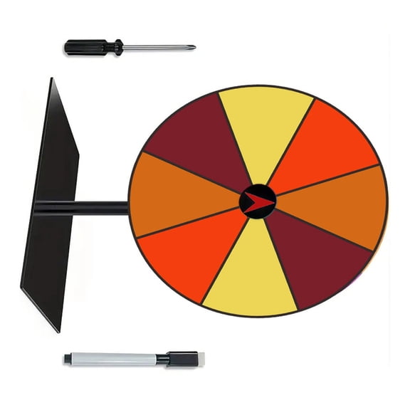 Sinyiin Desktop Prize Turn Plate Erasable Fortune Wheel Lucky Draws Rotating wheels Desktop Lottery Machine Turn Plate