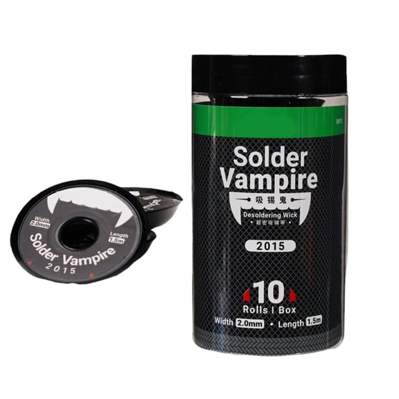 Sinyiin Desolder Desoldering Braid Wick Wire Solder Fluxed Removers for Soldering