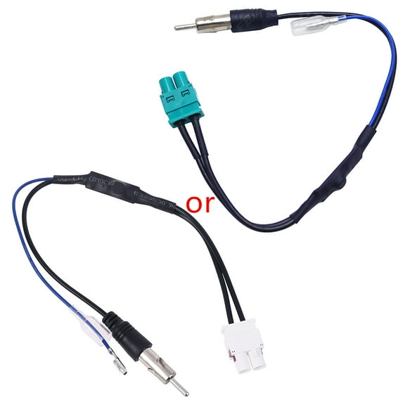 Sinyiin Dual FAKRA RF Radio Antenna Adapter Converter Cable with Amplifier for RNS510/RCD510/310/Golf Car Accessories