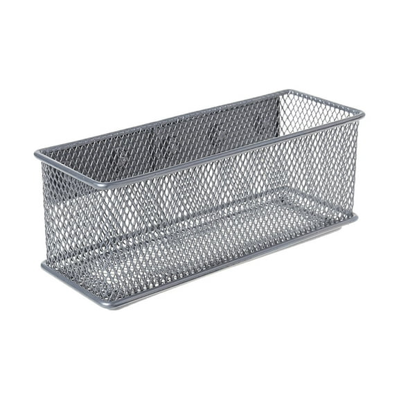 Sinyiin Durable Refrigerator Wire Mesh Magnetic Basket Storage Box Kitchen Cabinet Sundries Pen Makeup Organizer