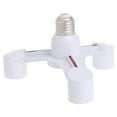 thumbnail image 1 of Sinyiin E27 Lamp Holders Featuring Triple Sockets Adjustable Socket Adapter PC Texture, 1 of 9