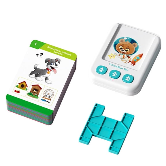 Sinyiin Early Childhood Educational Flash Cards Durable Bilingual Talking Toy Improves Language Skills Fine Motor Control Ages 3+