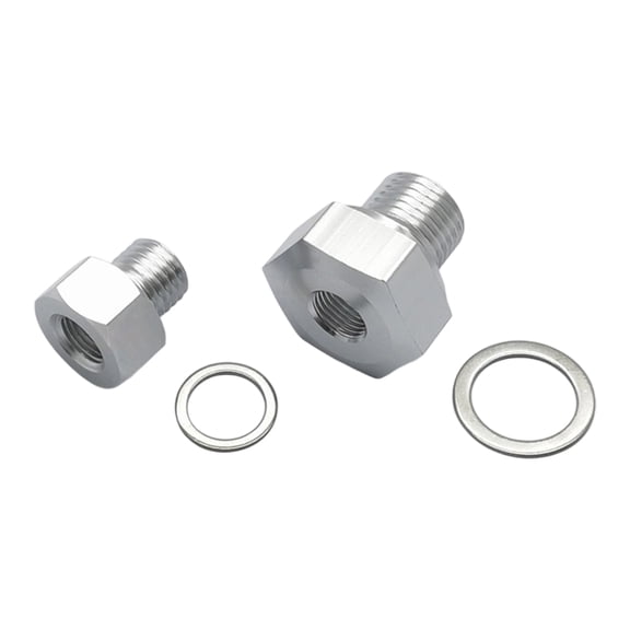 Sinyiin Easy Installation Metal Engine Oil Pressure Sensor Adapter for LS Series Replacement M12x1.5 M16x1 5 to 1/8 NPT Adapter