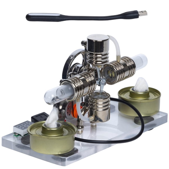 Sinyiin Efficient Metal Body Stirling Engine Generator External Combustion Engine Model